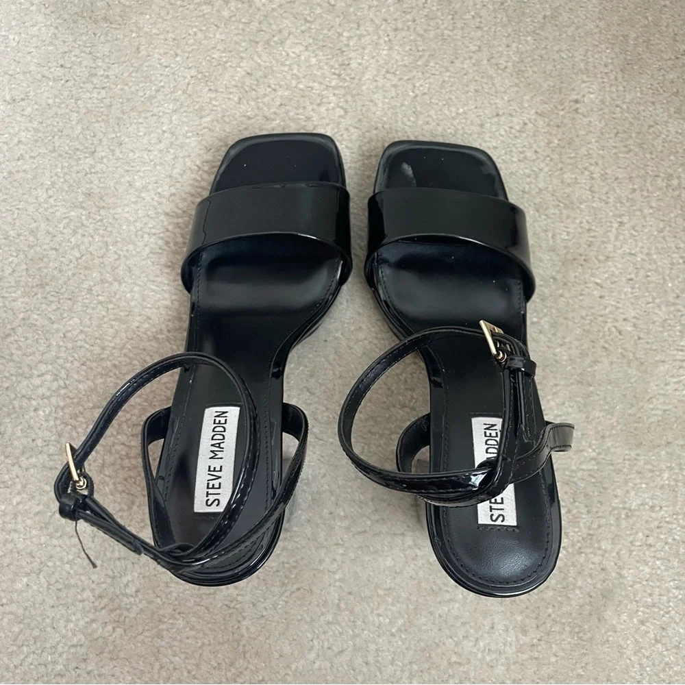 Steve Madden Black Camaron Heels - Picture 5 of 6